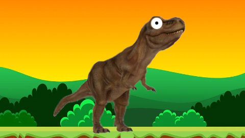 What should you do if you find a dinosaur in your bed? Run away and sleep somewhere else!