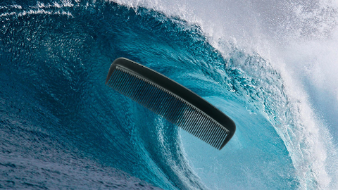 Why does the ocean always carry a comb? Because its hair is so wavy!